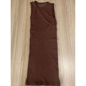 Free People Intimately‎ Dress Size M/L Chocolate/Brown Fitted Stretch NWOT